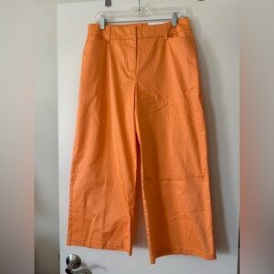 EST 1946 Orange Sateen Hi Rise Crop Wide Leg Pants 10